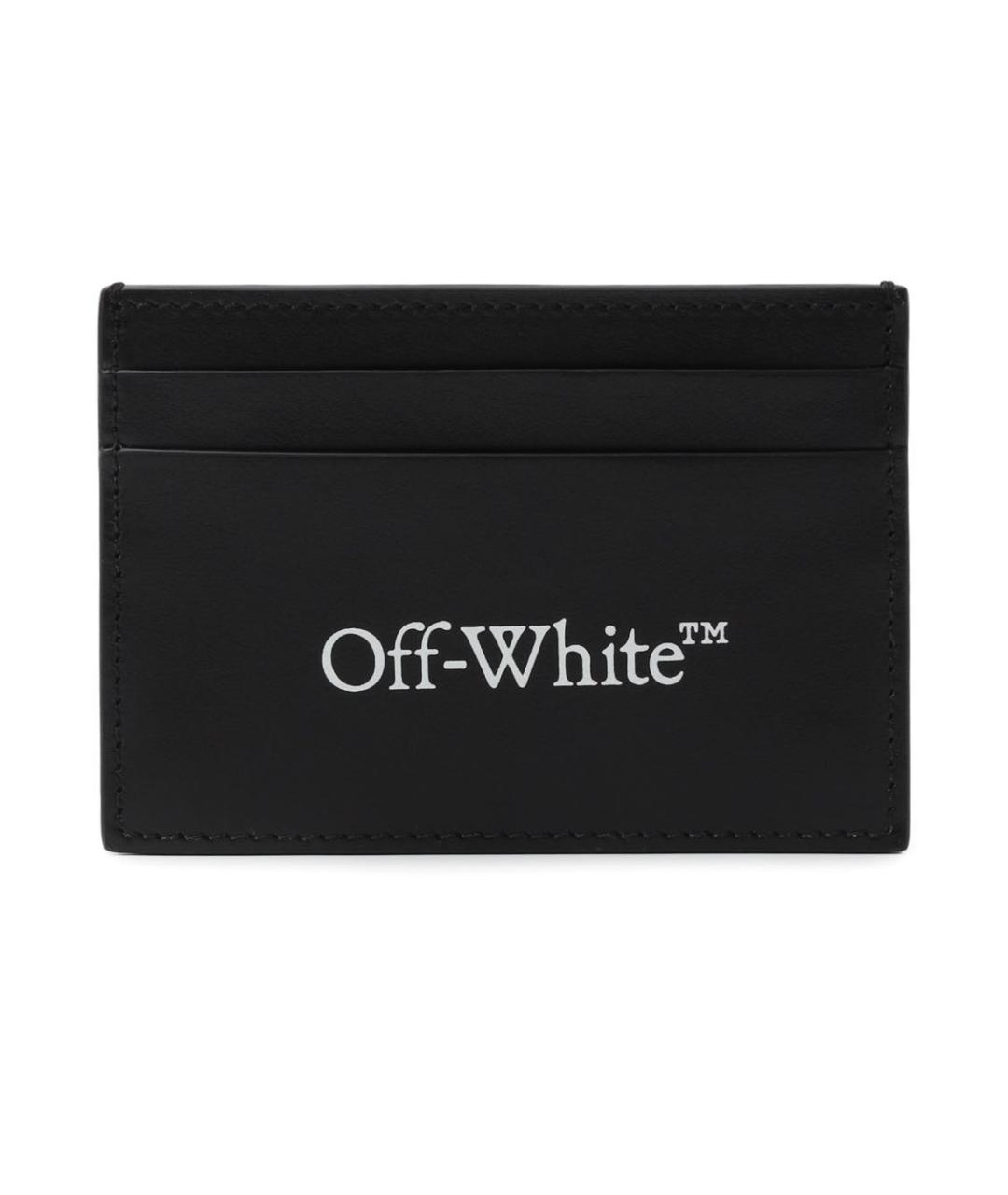 OFF-WHITE Черный кожаный кардхолдер, фото 7