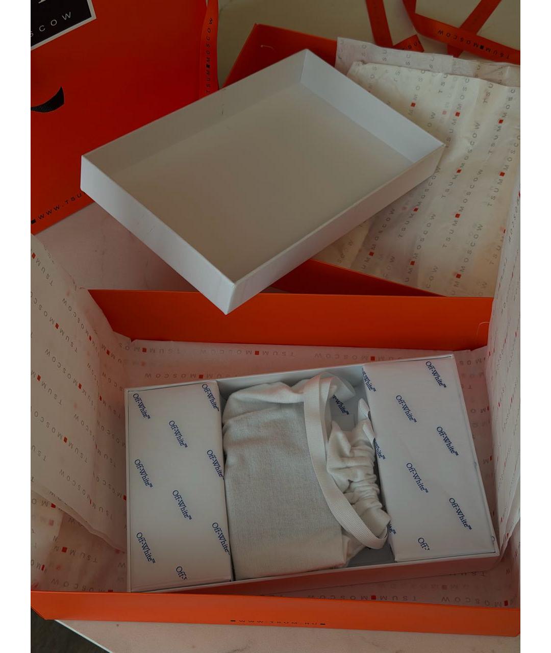 OFF-WHITE Черный кожаный кардхолдер, фото 4