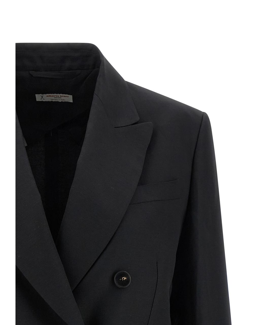 ALBERTO BIANI Черный вискозный жакет/пиджак, фото 3