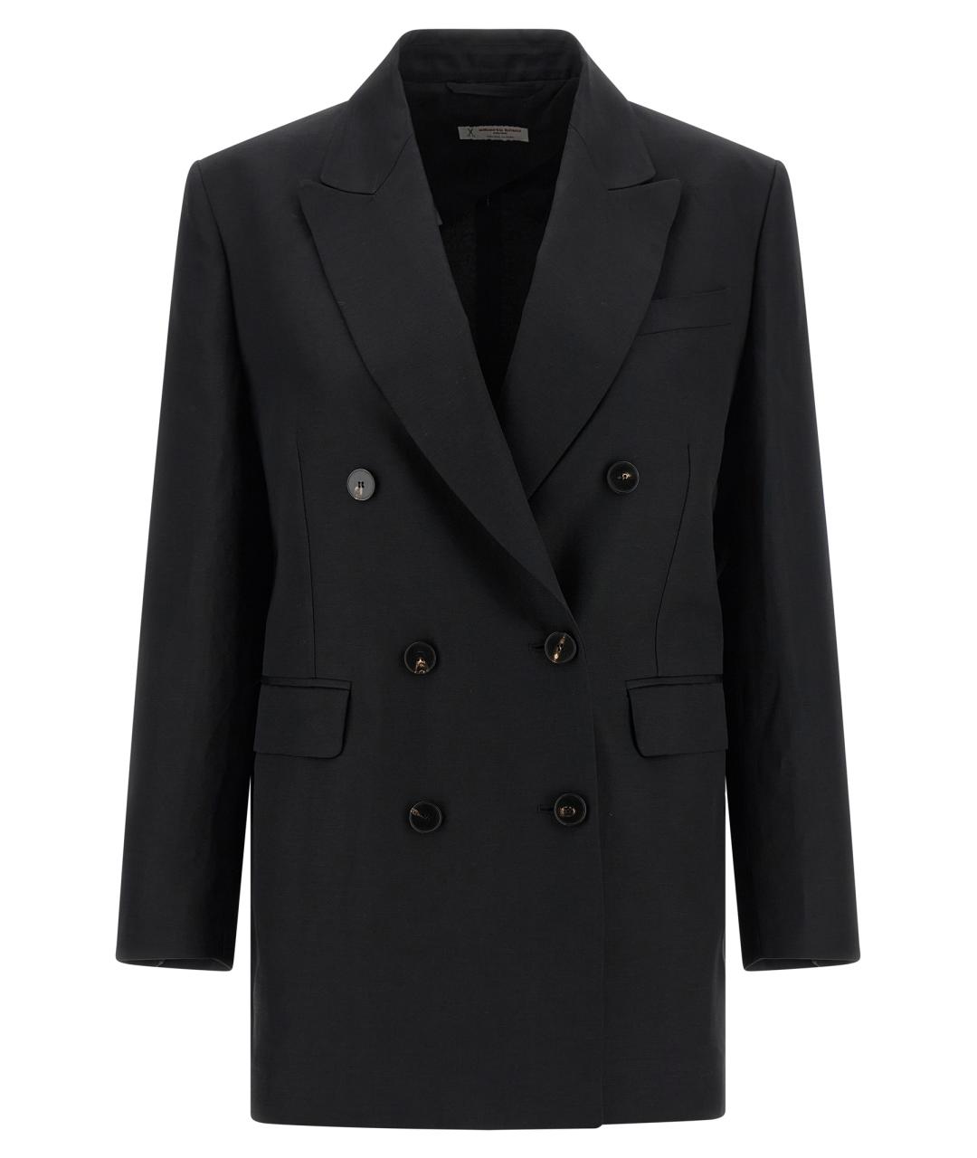 ALBERTO BIANI Черный вискозный жакет/пиджак, фото 1