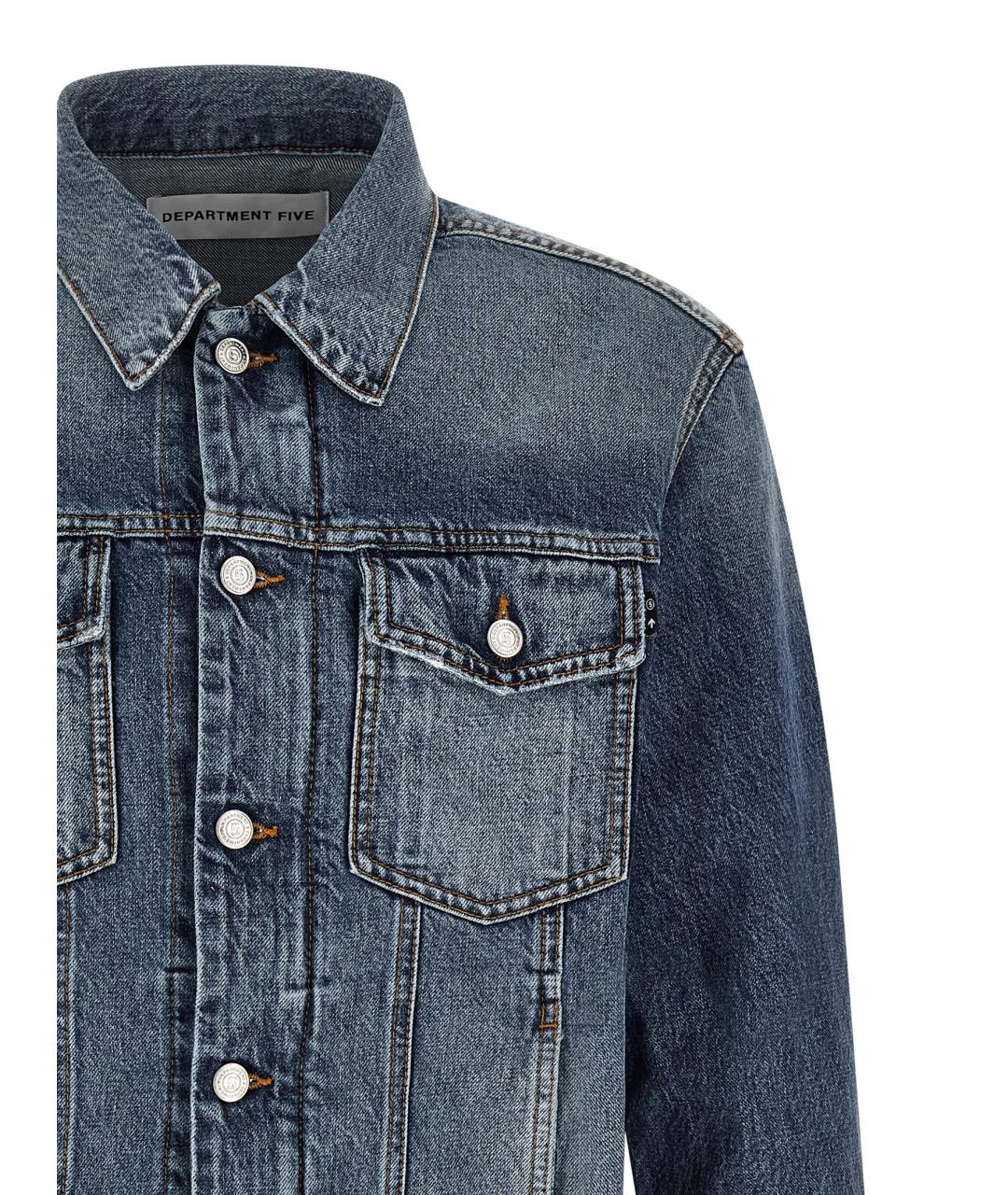 DEPARTMENT 5 Синяя хлопковая куртка, фото 3