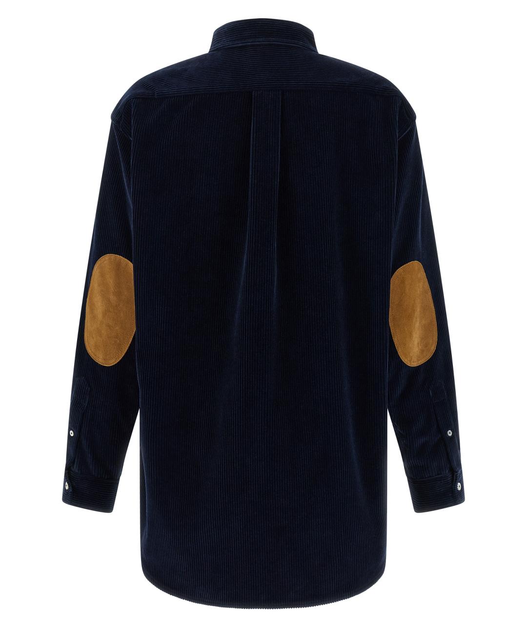 MIU MIU Темно-синяя хлопковая рубашка, фото 2