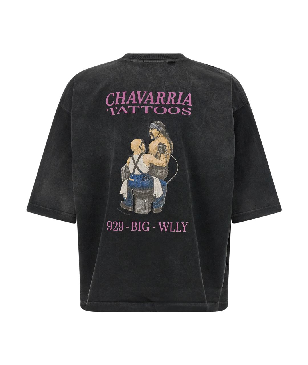 WILLY CHAVARRIA Черная хлопковая футболка, фото 2