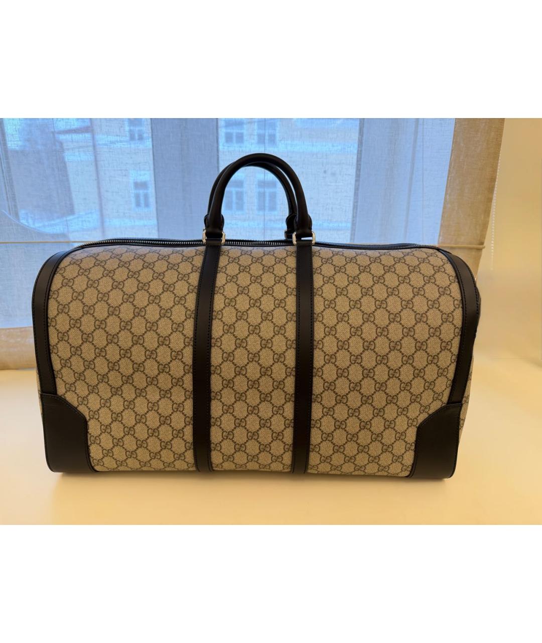 GUCCI Бежевая дорожная/спортивная сумка, фото 3