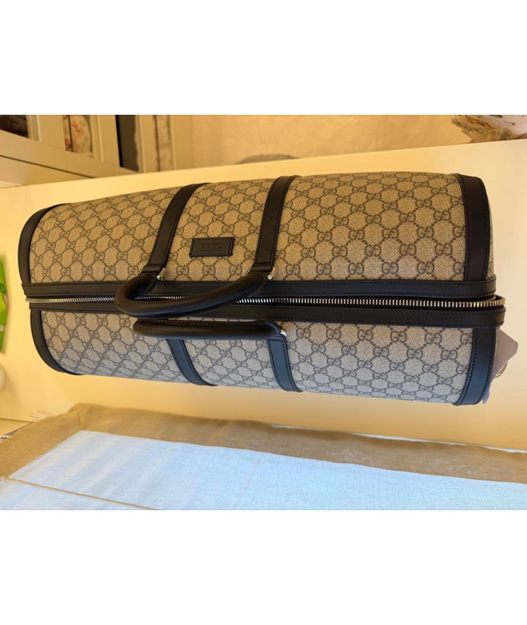 GUCCI Бежевая дорожная/спортивная сумка, фото 5