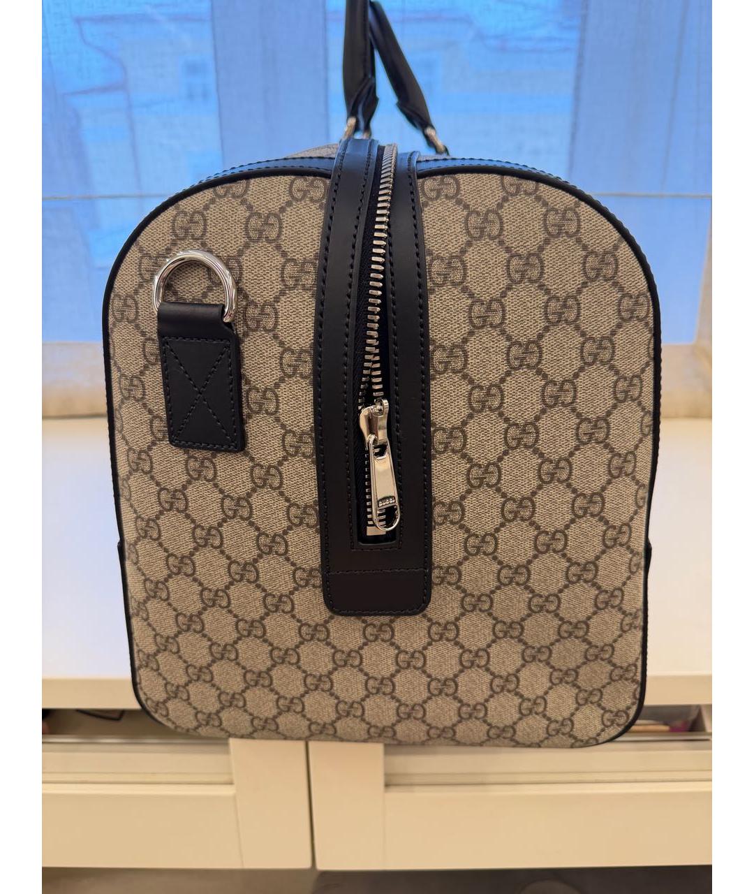 GUCCI Бежевая дорожная/спортивная сумка, фото 4