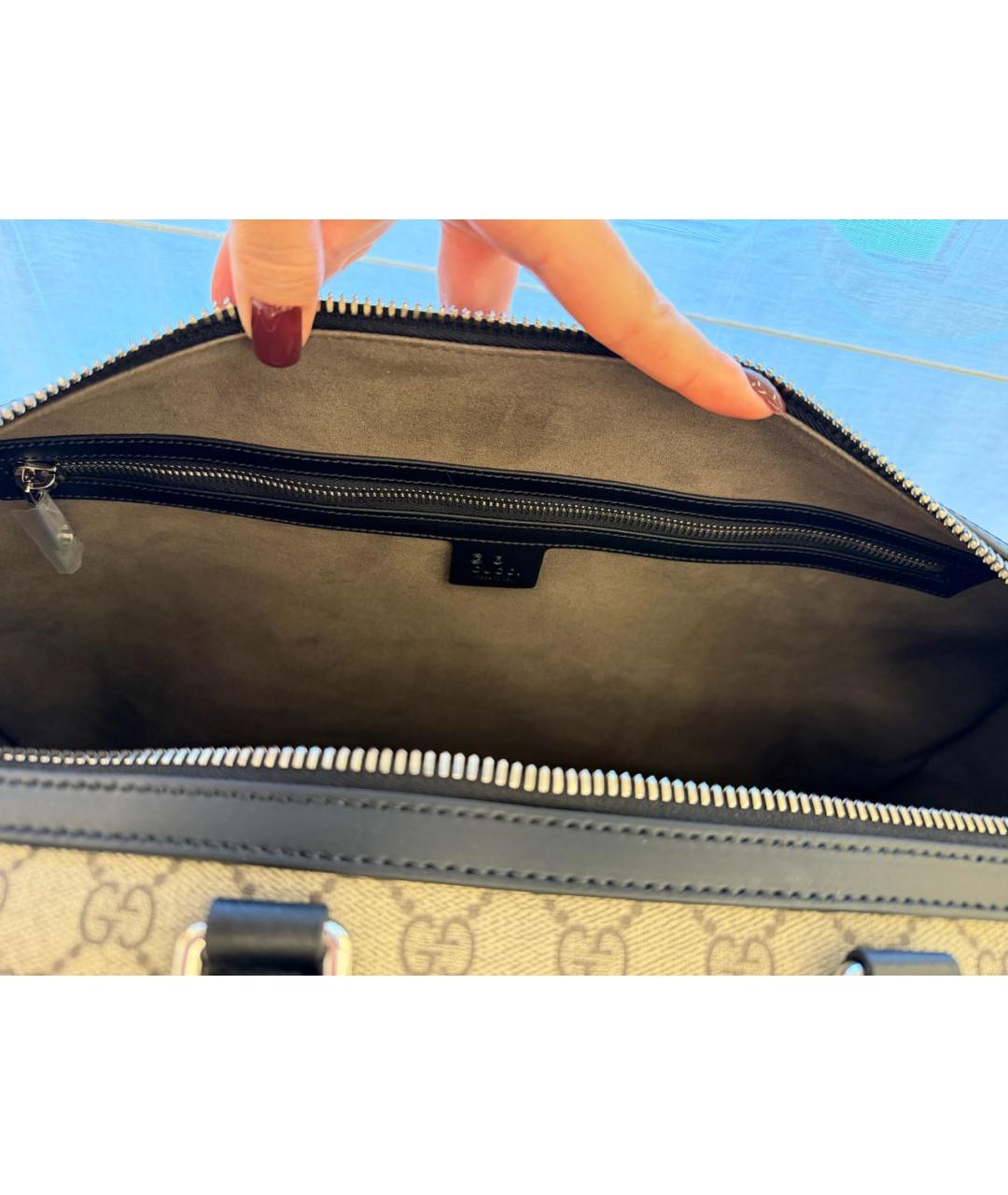 GUCCI Бежевая дорожная/спортивная сумка, фото 7