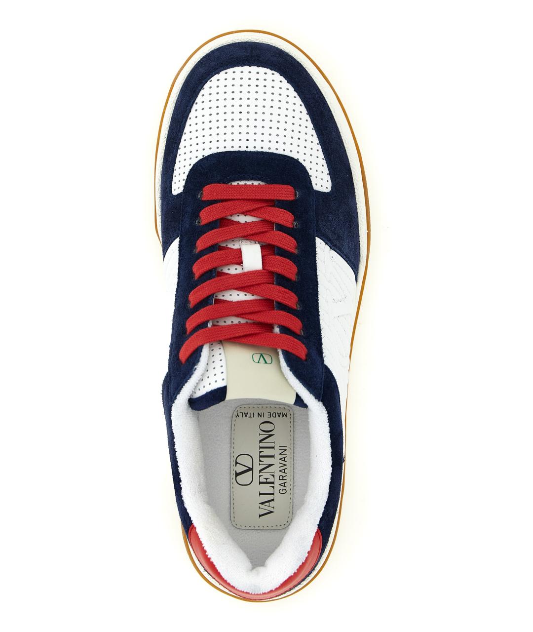 VALENTINO Мульти кожаные низкие кроссовки / кеды, фото 4