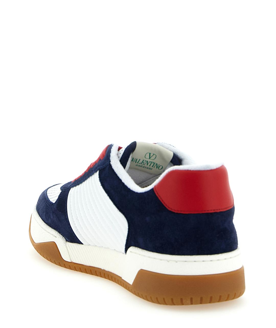 VALENTINO Мульти кожаные низкие кроссовки / кеды, фото 3