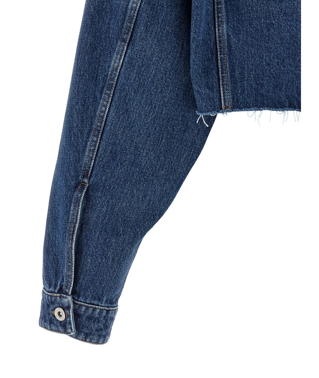 MIU MIU Синяя хлопковая куртка, фото 4