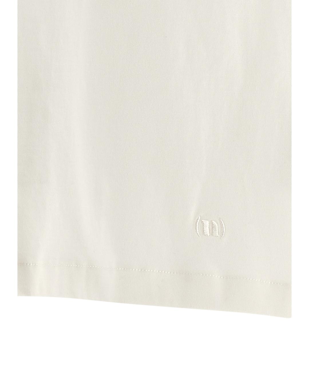 NUDE Белая хлопковая футболка, фото 4