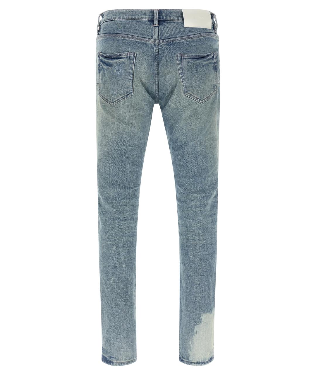 PURPLE Голубые хлопковые джинсы скинни, фото 2