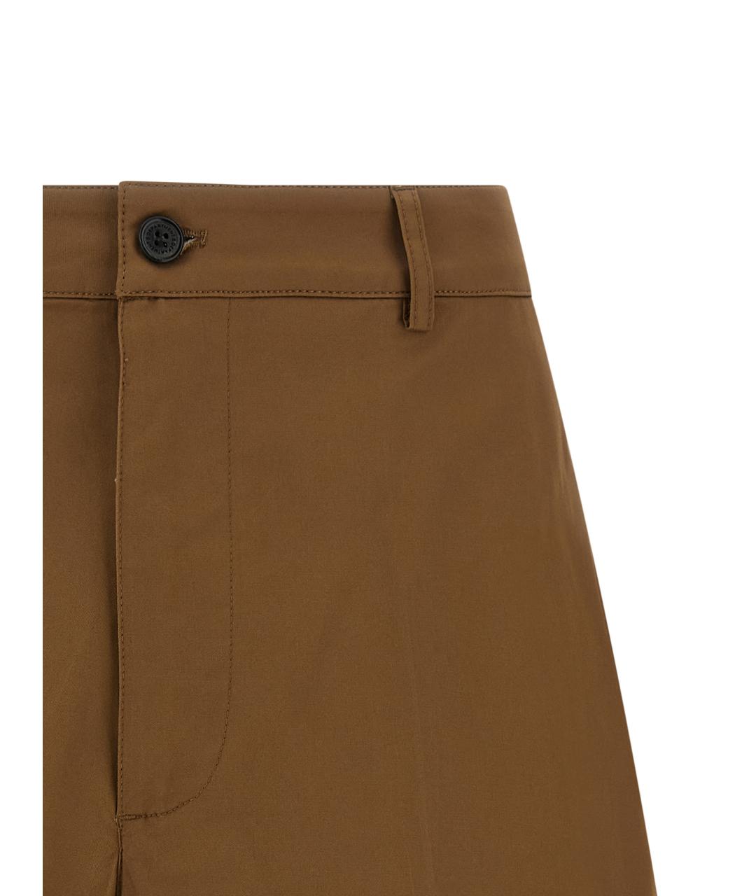 DEPARTMENT 5 Коричневые хлопковые шорты, фото 3