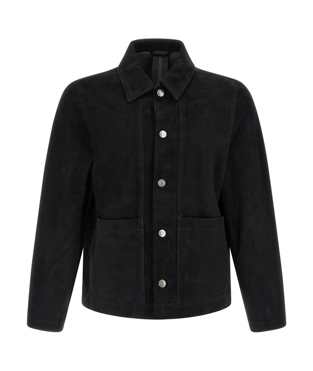 GIORGIO BRATO Черная замшевая куртка, фото 1