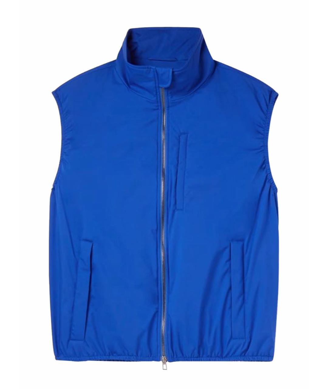 LORO PIANA Синяя полиамидовая куртка, фото 1