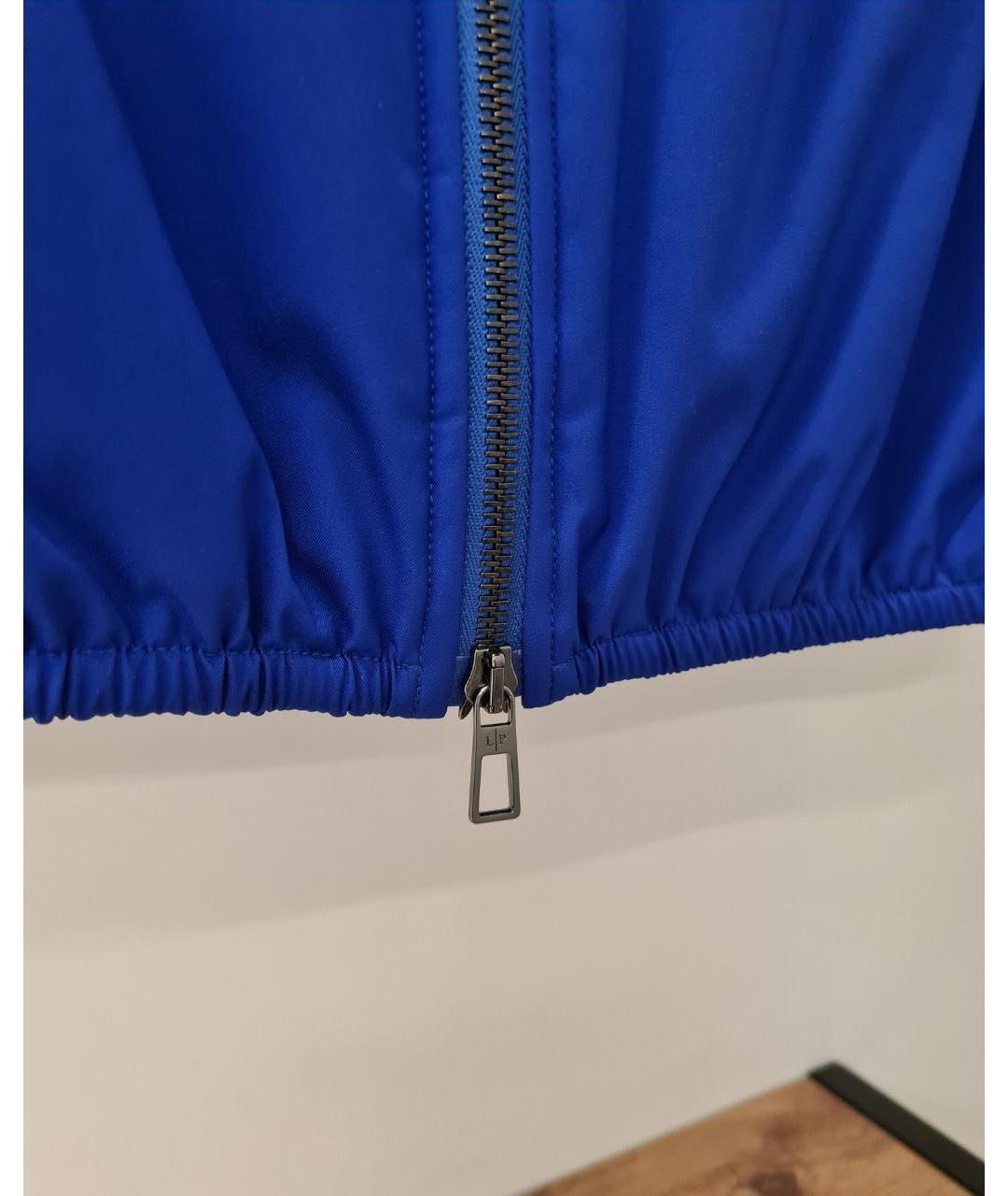 LORO PIANA Синяя полиамидовая куртка, фото 7