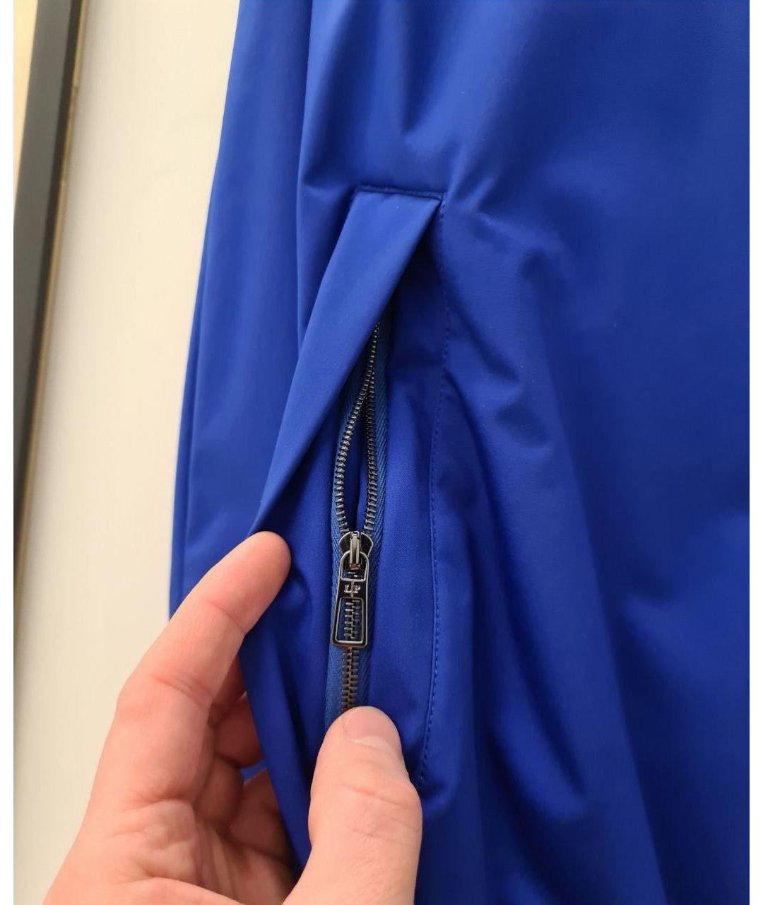 LORO PIANA Синяя полиамидовая куртка, фото 6