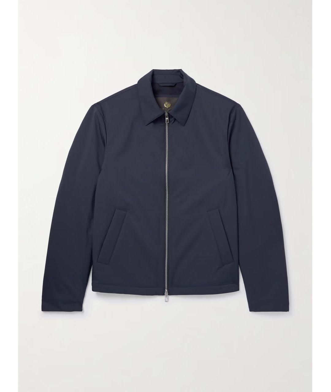 LORO PIANA Темно-синяя полиамидовая куртка, фото 9