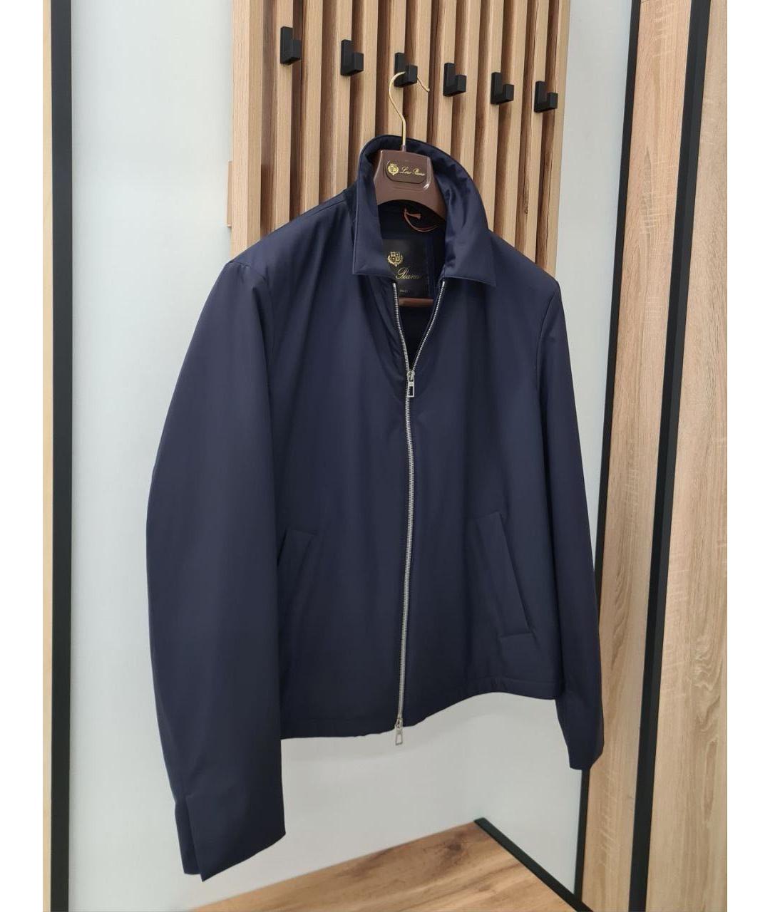 LORO PIANA Темно-синяя полиамидовая куртка, фото 2