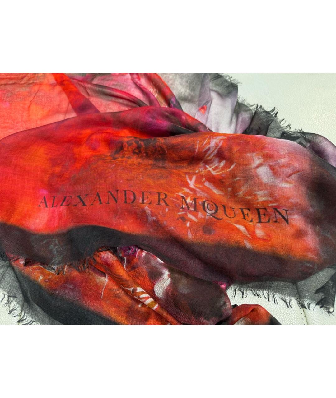 ALEXANDER MCQUEEN Мульти кашемировый платок, фото 6