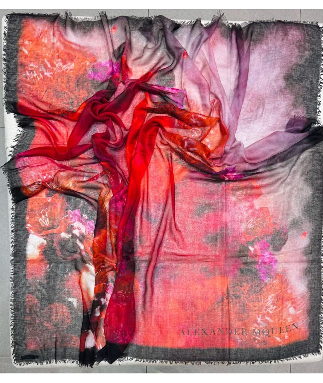 ALEXANDER MCQUEEN Мульти кашемировый платок, фото 2