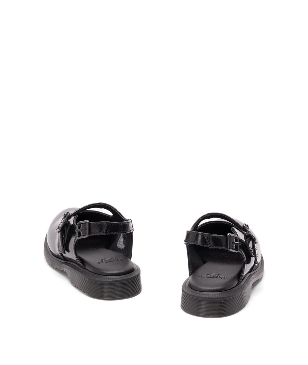 DR. MARTENS Черные кожаные босоножки, фото 2