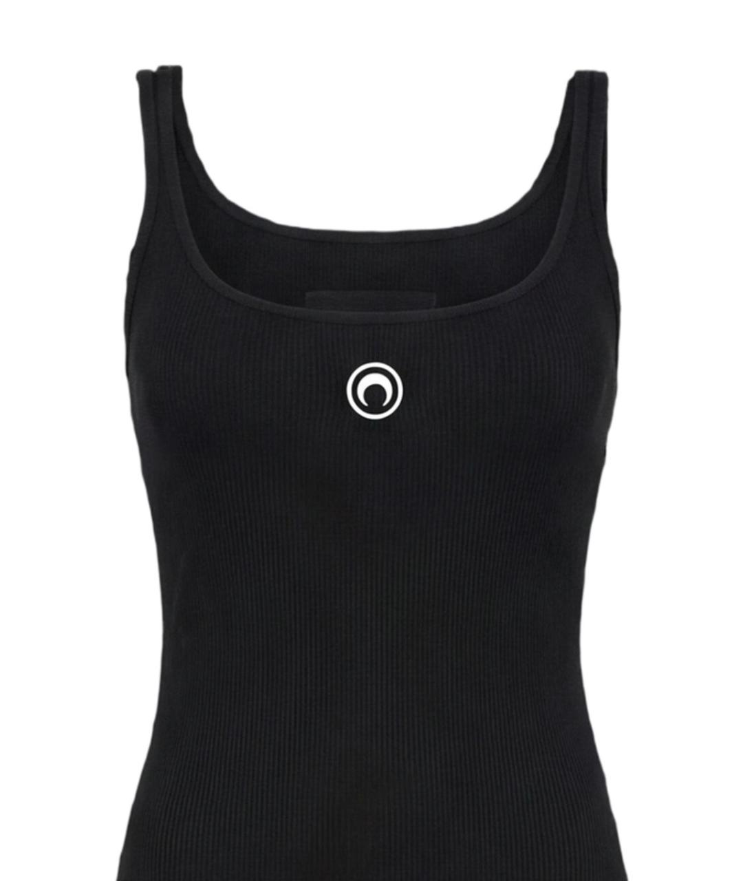 MARINE SERRE Черное повседневное платье, фото 2