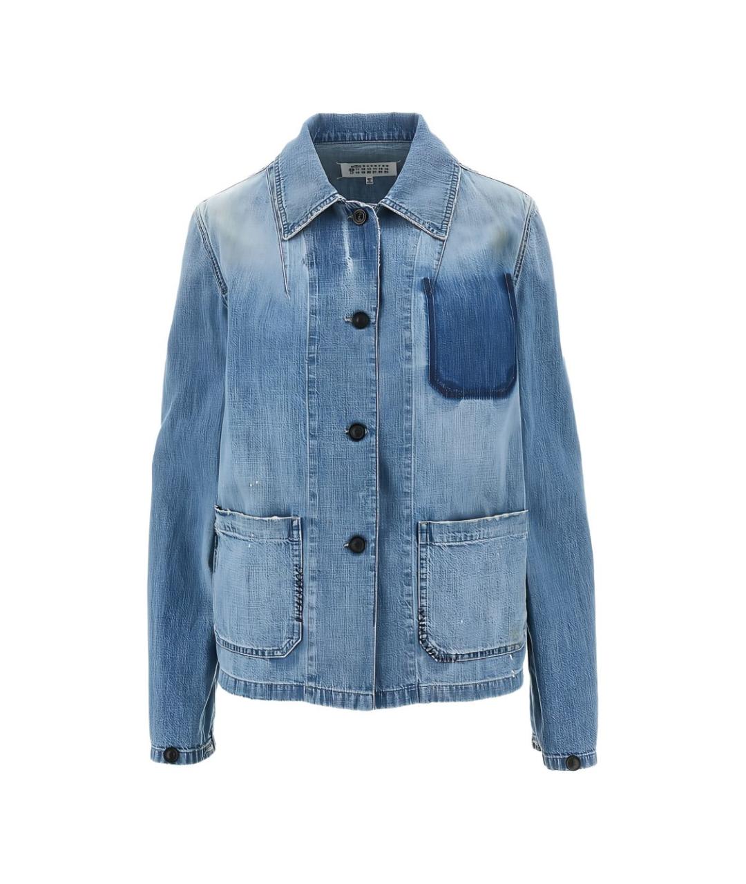 MAISON MARGIELA Голубая хлопковая рубашка, фото 1