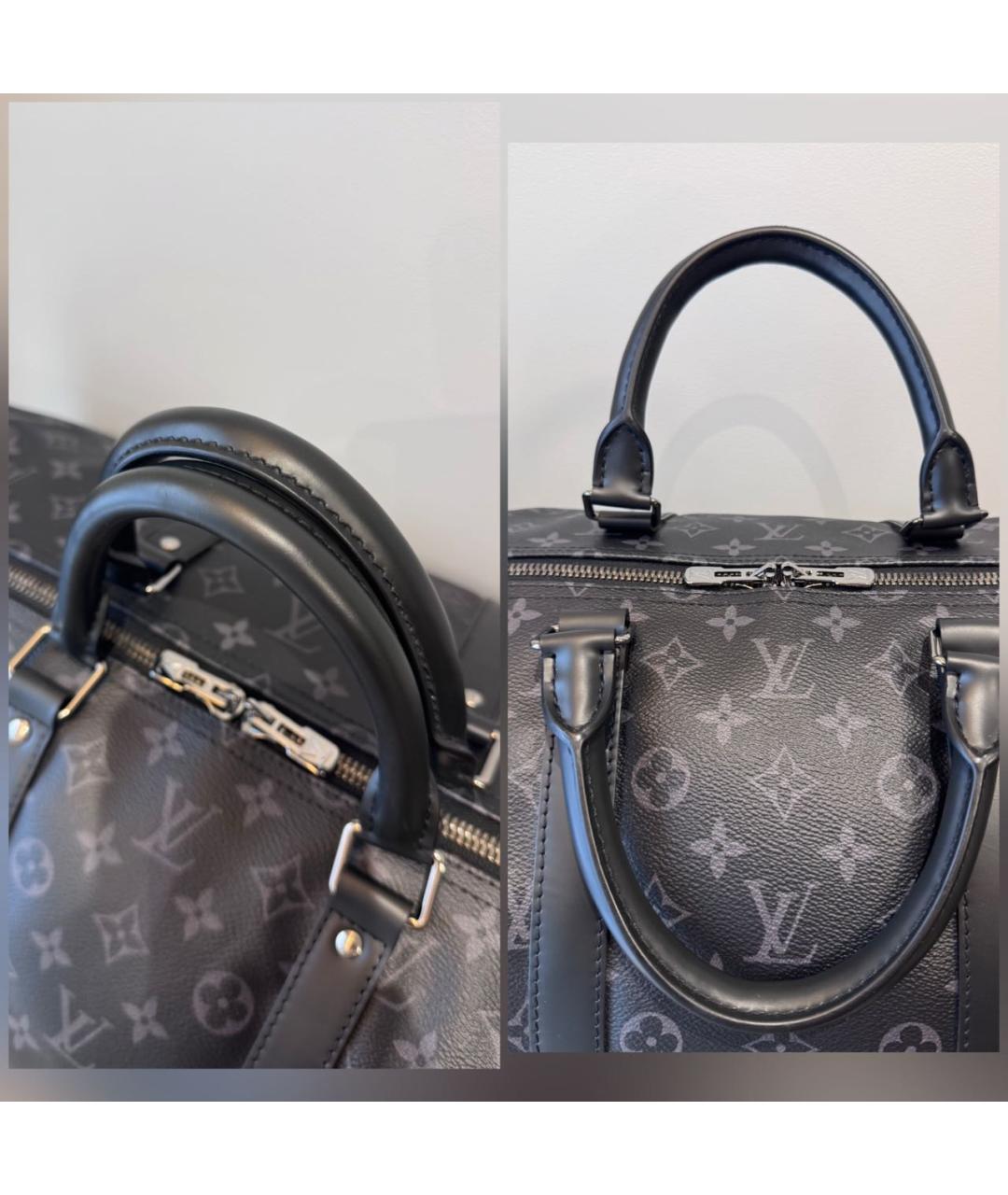 LOUIS VUITTON Черная дорожная/спортивная сумка, фото 6