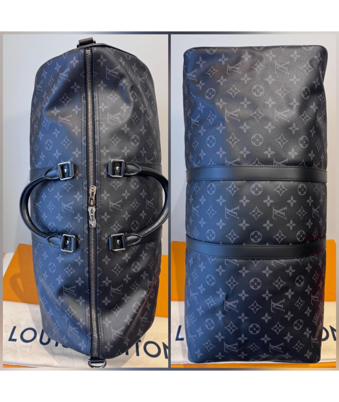 LOUIS VUITTON Черная дорожная/спортивная сумка, фото 4