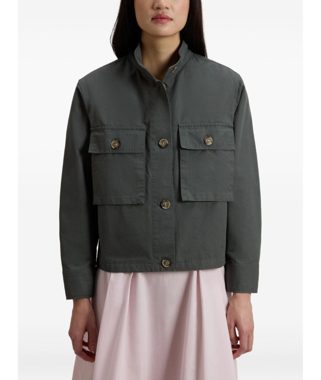 WOOLRICH Зеленая хлопковая куртка, фото 5