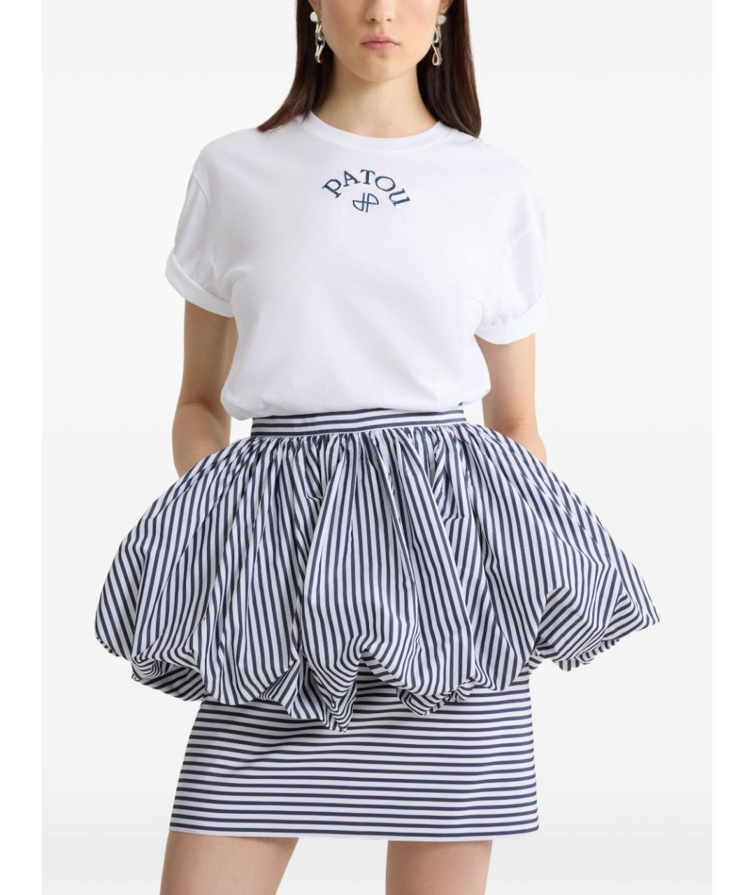 PATOU Белая хлопковая футболка, фото 3