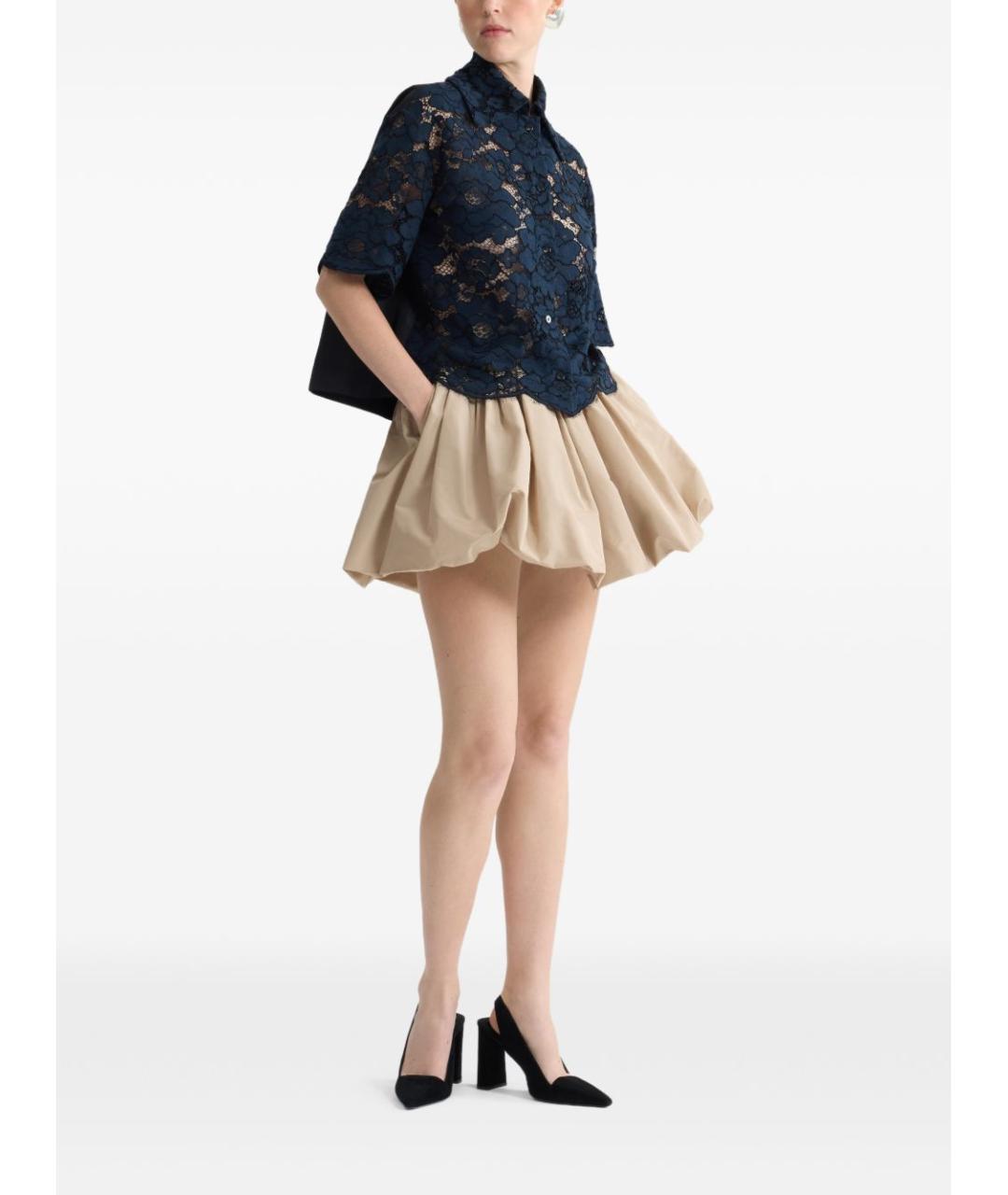 PATOU Темно-синяя хлопковая блузы, фото 5