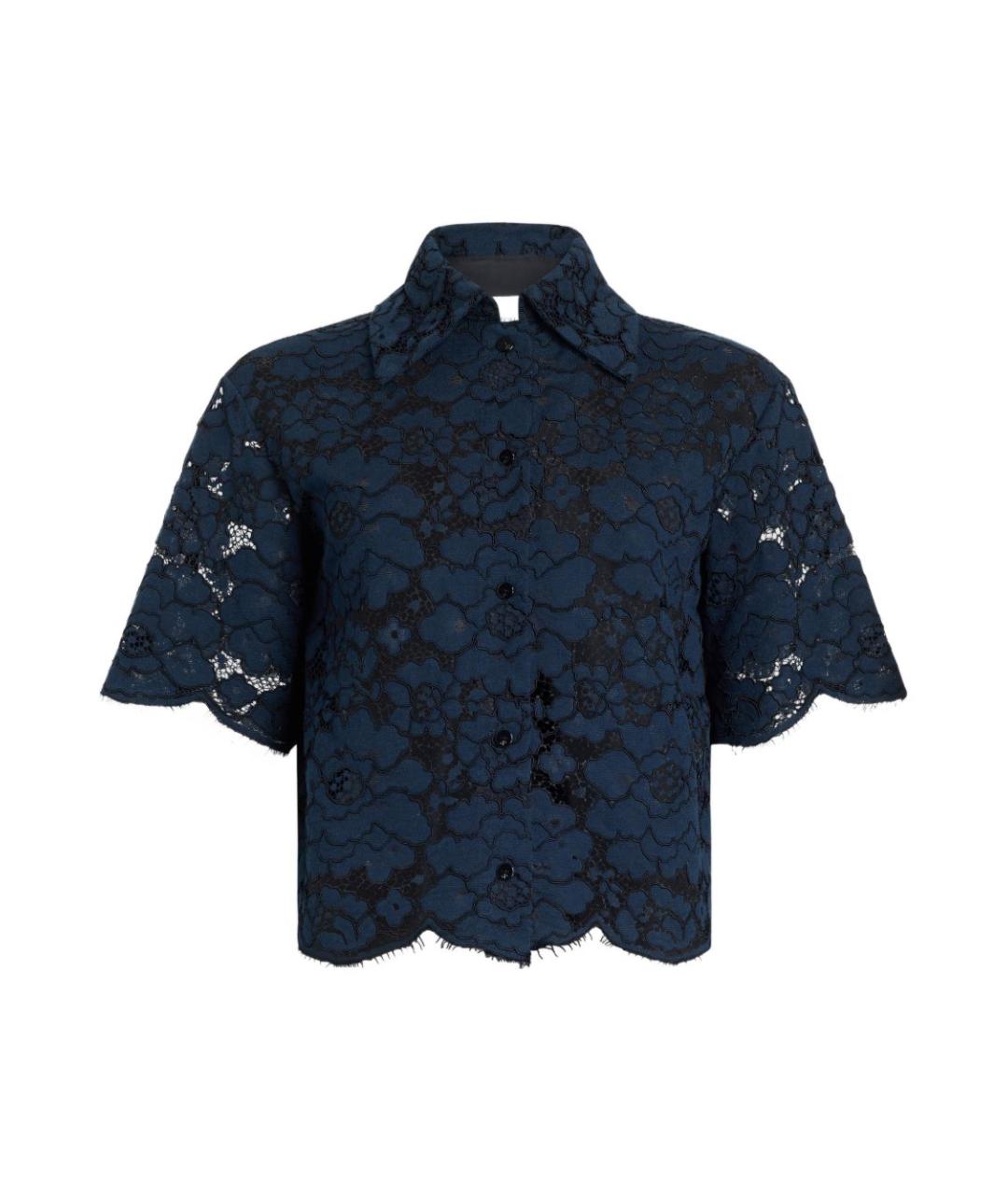 PATOU Темно-синяя хлопковая блузы, фото 1