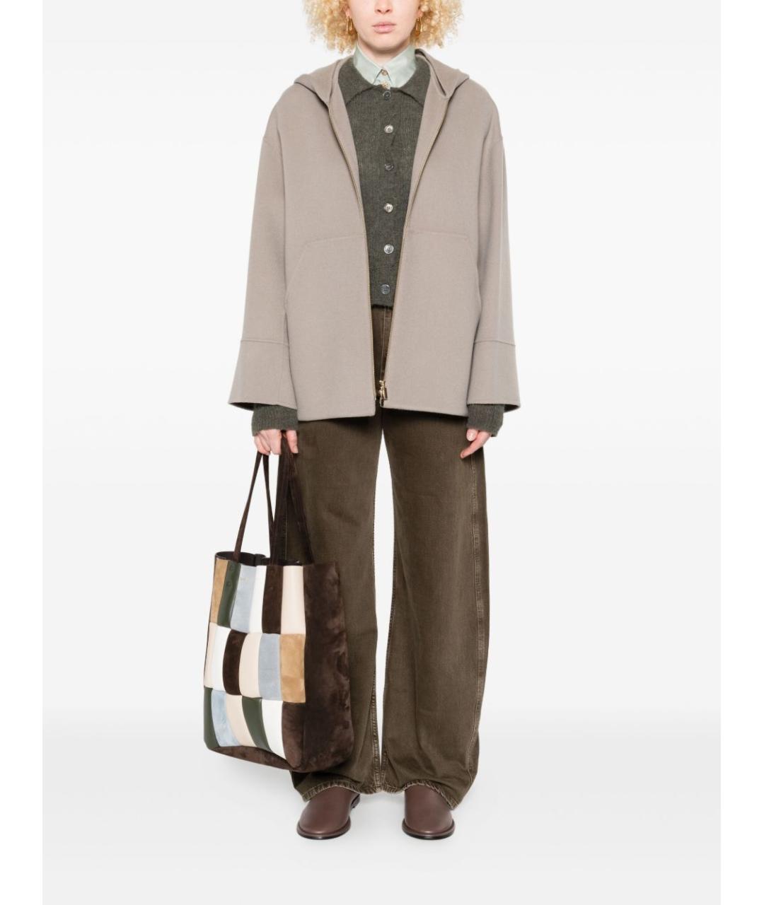 'S MAX MARA Серое шерстяное пальто, фото 3