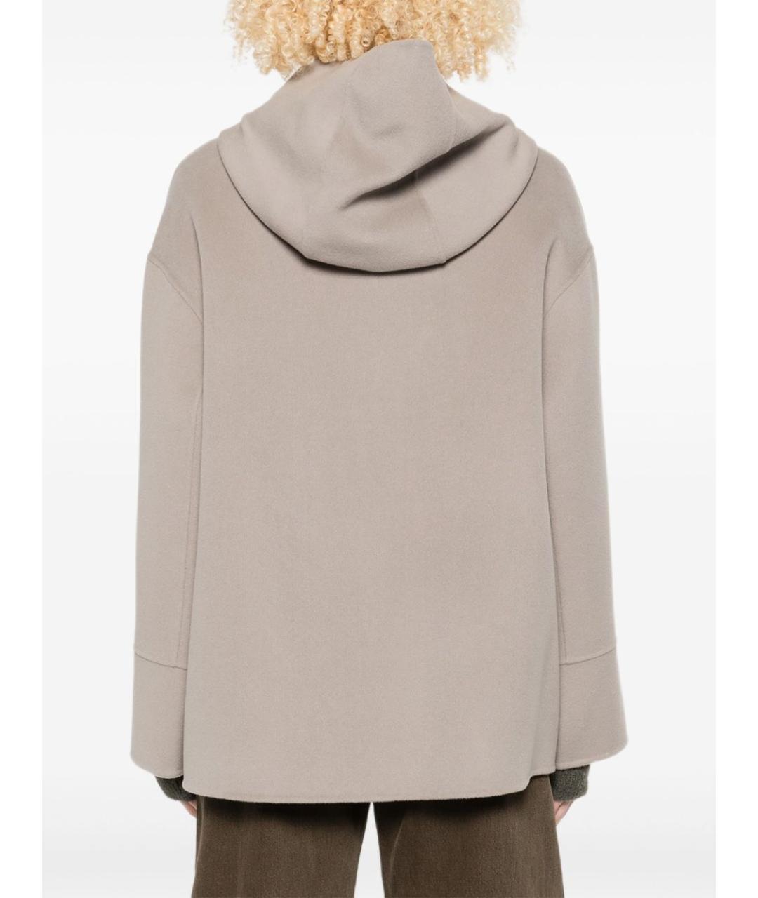 'S MAX MARA Серое шерстяное пальто, фото 5