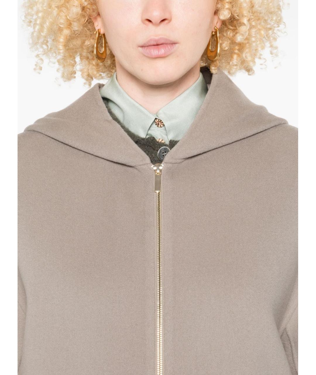 'S MAX MARA Серое шерстяное пальто, фото 2