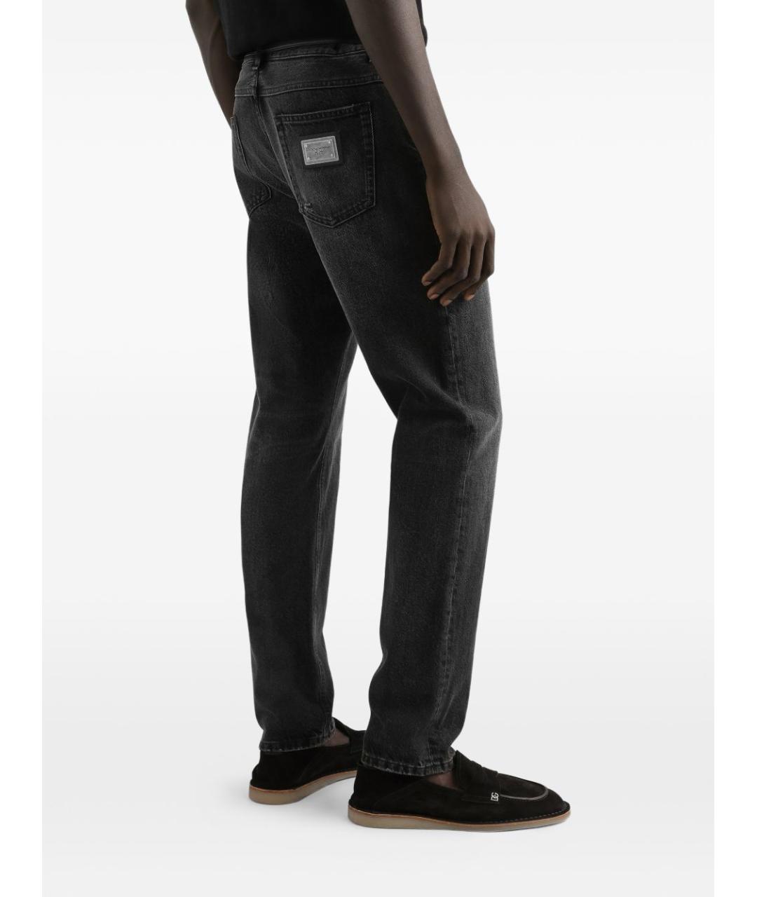 DOLCE&GABBANA Черные хлопковые джинсы скинни, фото 3