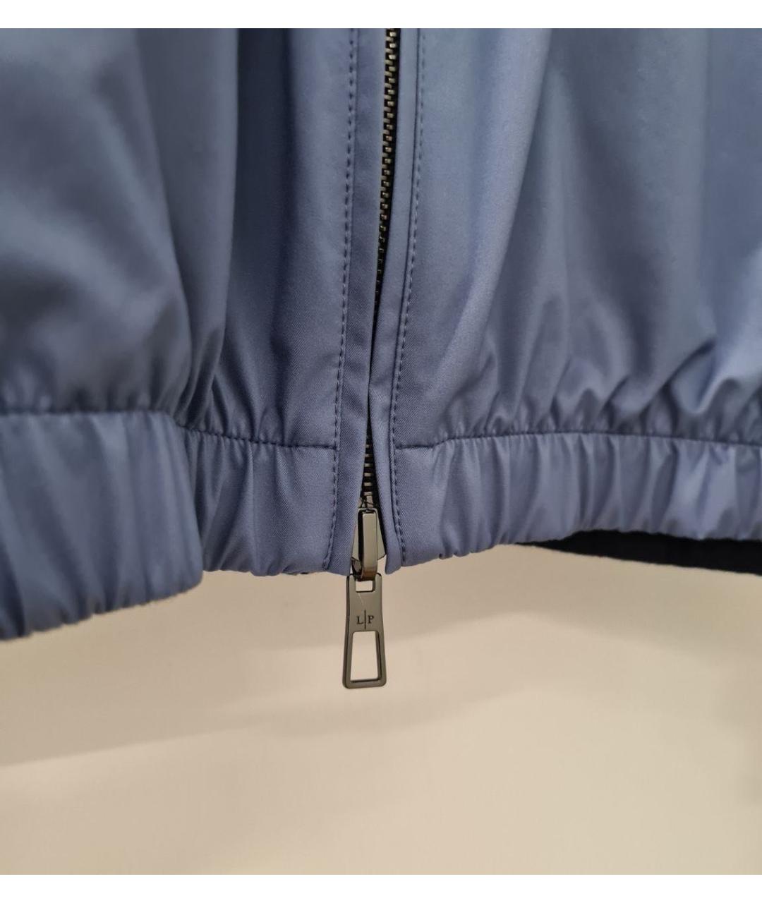 LORO PIANA Синяя полиамидовая куртка, фото 8