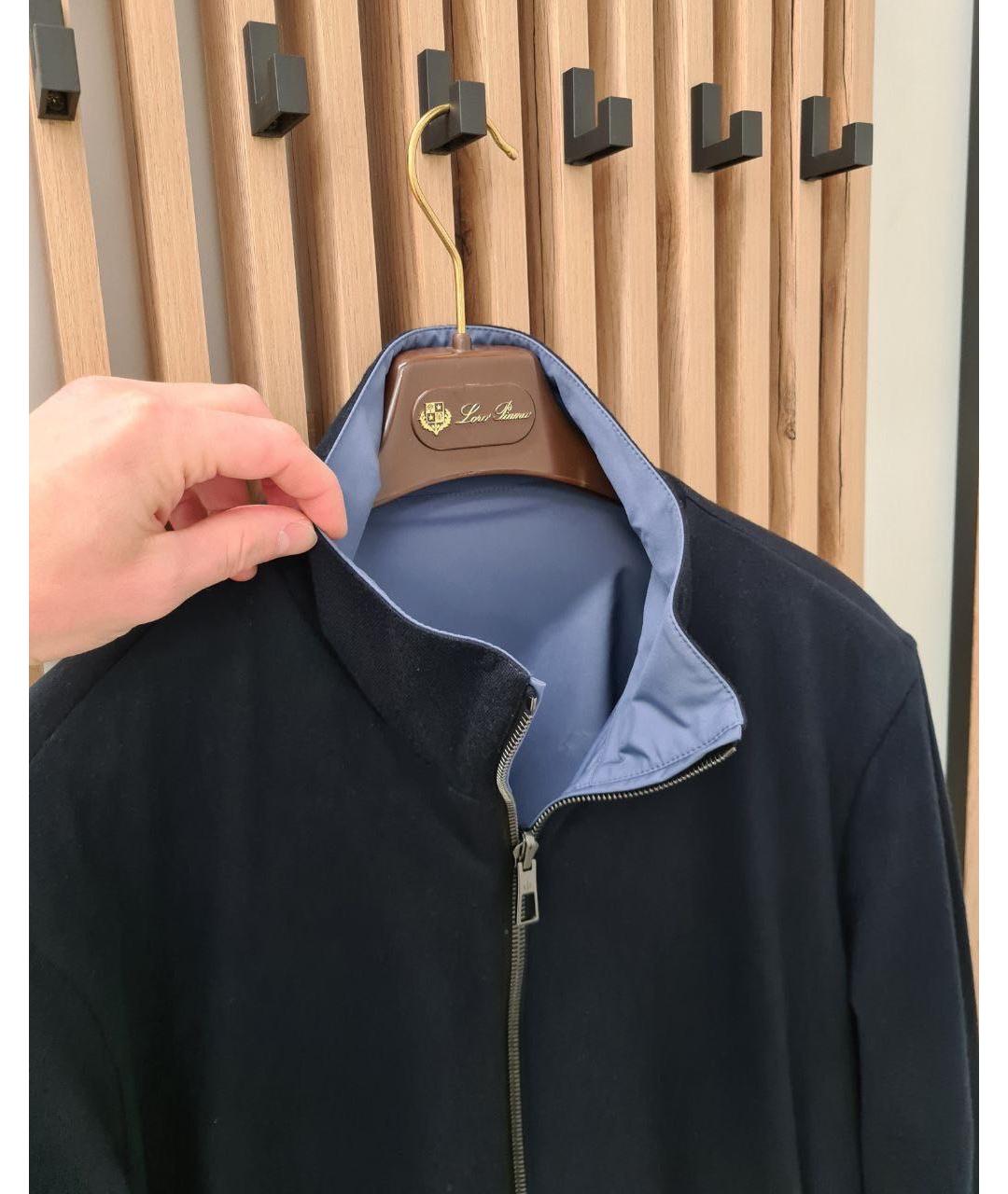 LORO PIANA Синяя полиамидовая куртка, фото 5