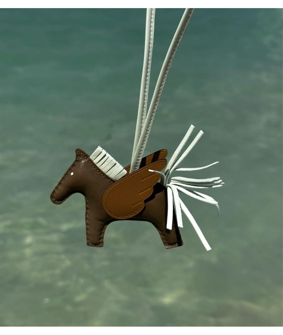 HERMES Бежевый брелок, фото 2