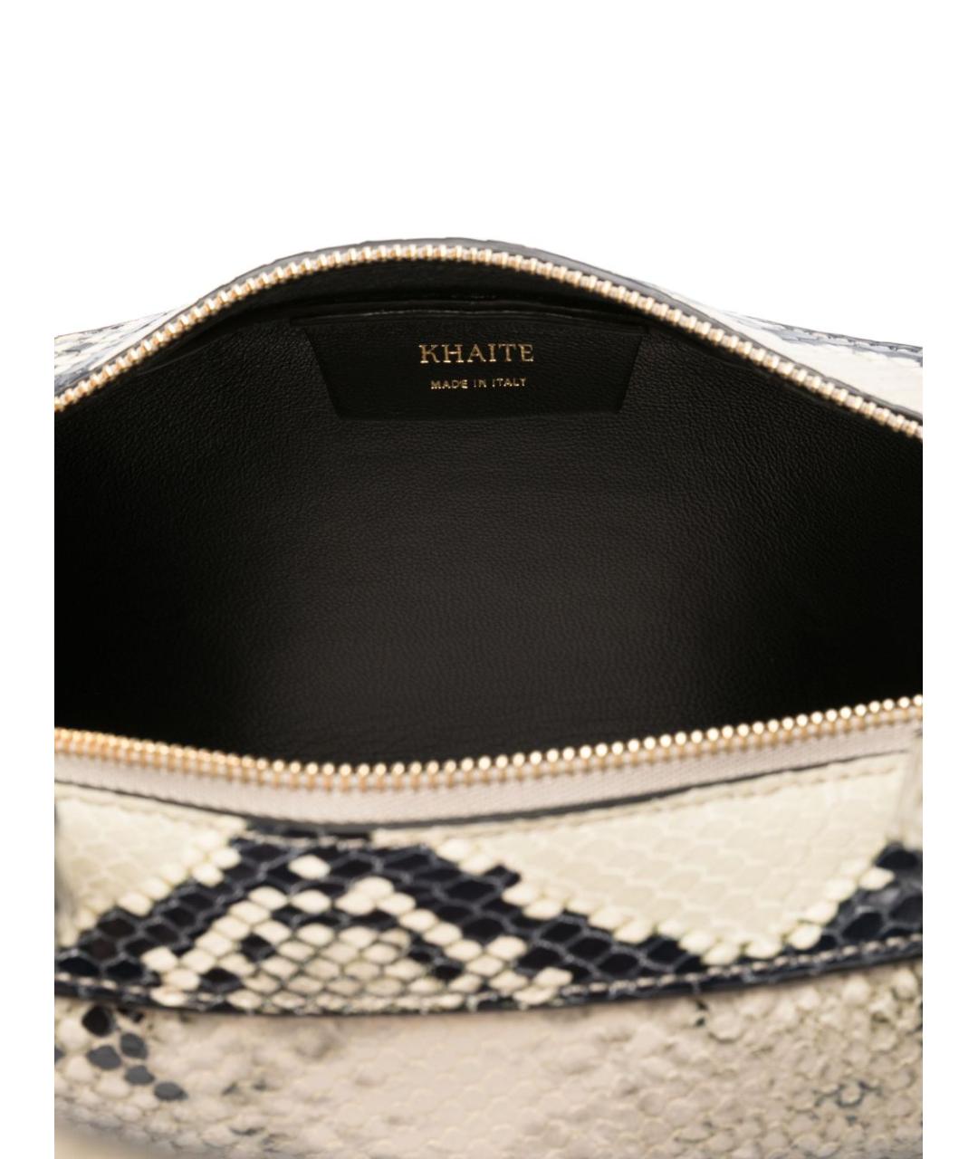 KHAITE Бежевая кожаная сумка через плечо, фото 2
