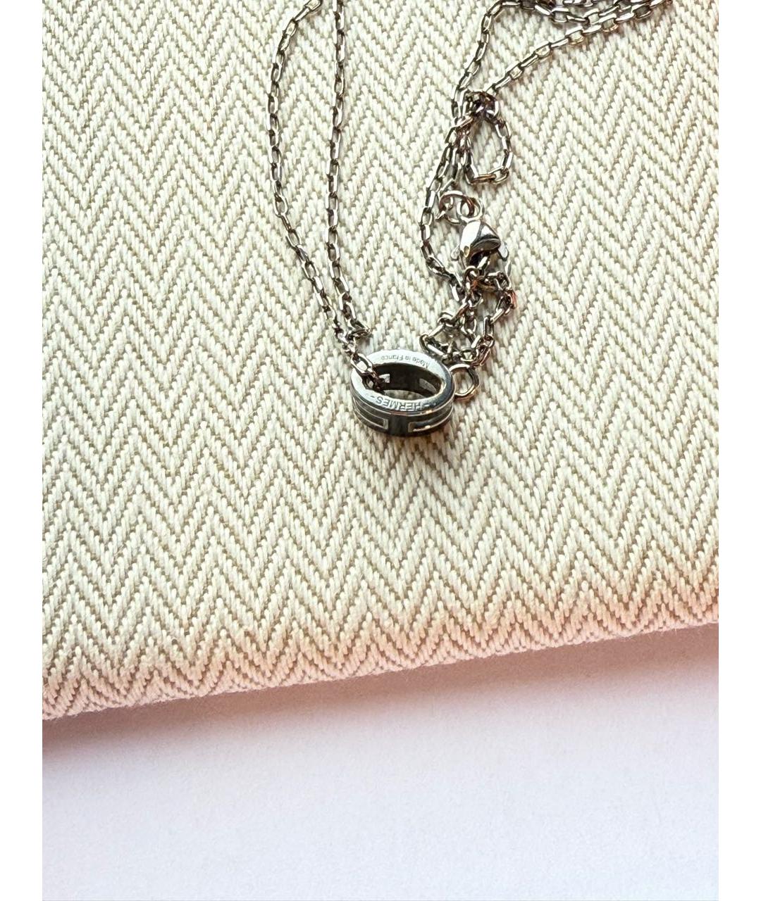 HERMES Черная металлическая подвеска, фото 4