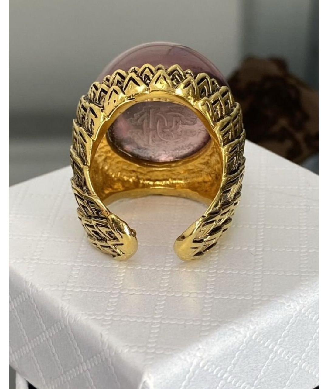 ROBERTO CAVALLI Розовое металлическое кольцо, фото 7