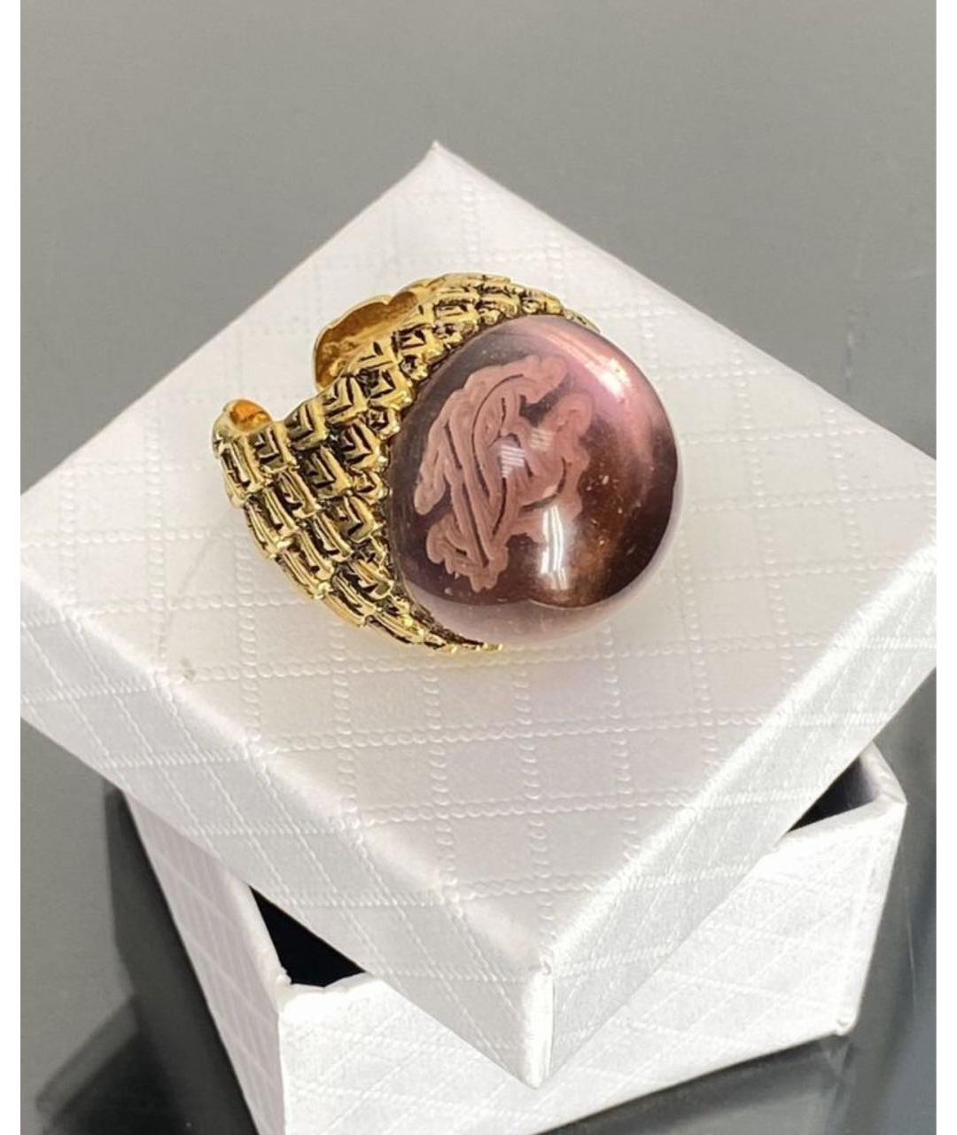 ROBERTO CAVALLI Розовое металлическое кольцо, фото 8