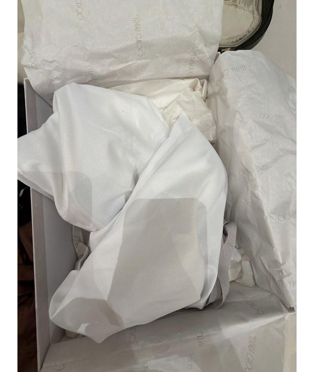 JIMMY CHOO Голубые туфли из лакированной кожи, фото 6