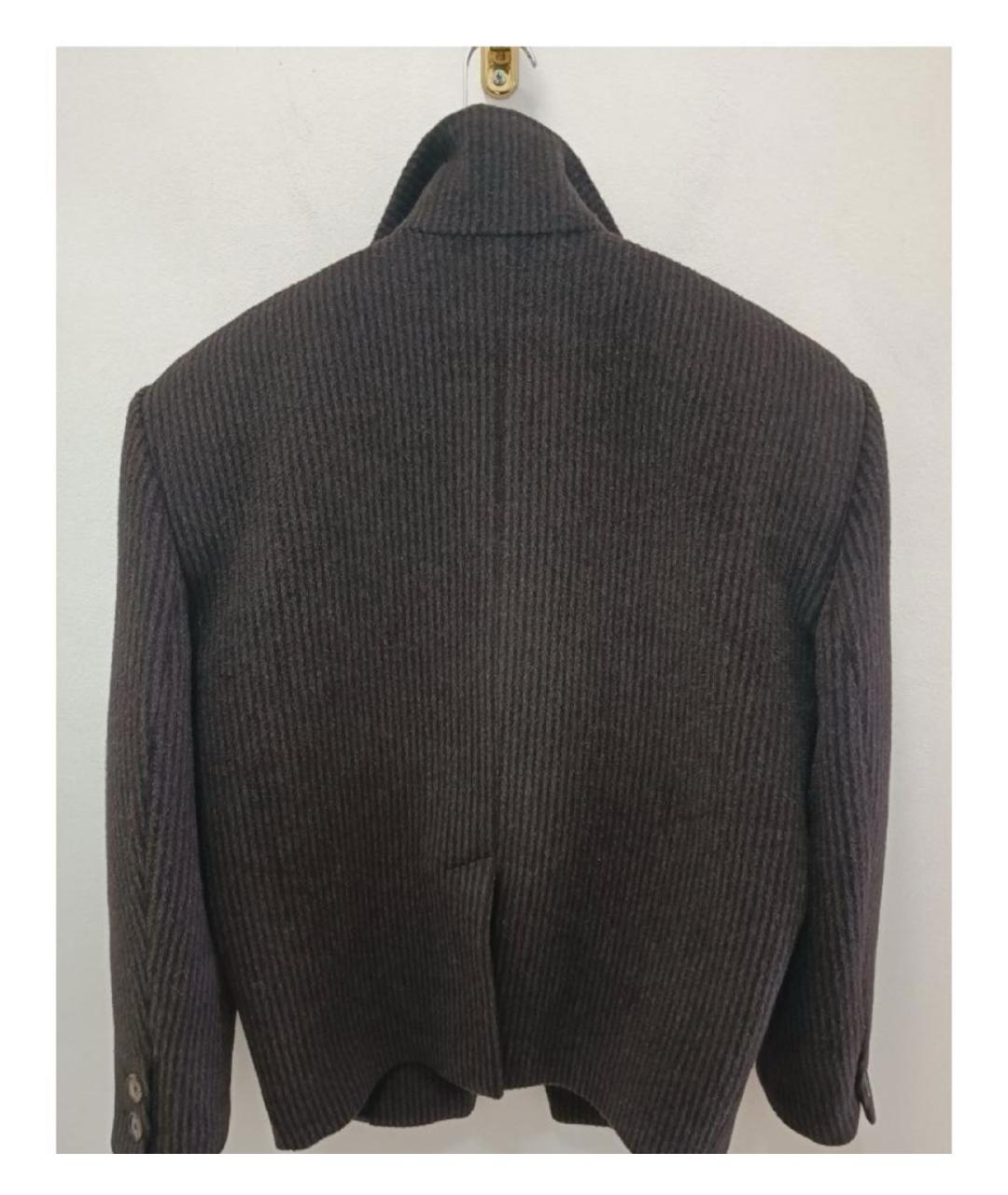 MAGDA BUTRYM Коричневое шерстяное пальто, фото 2