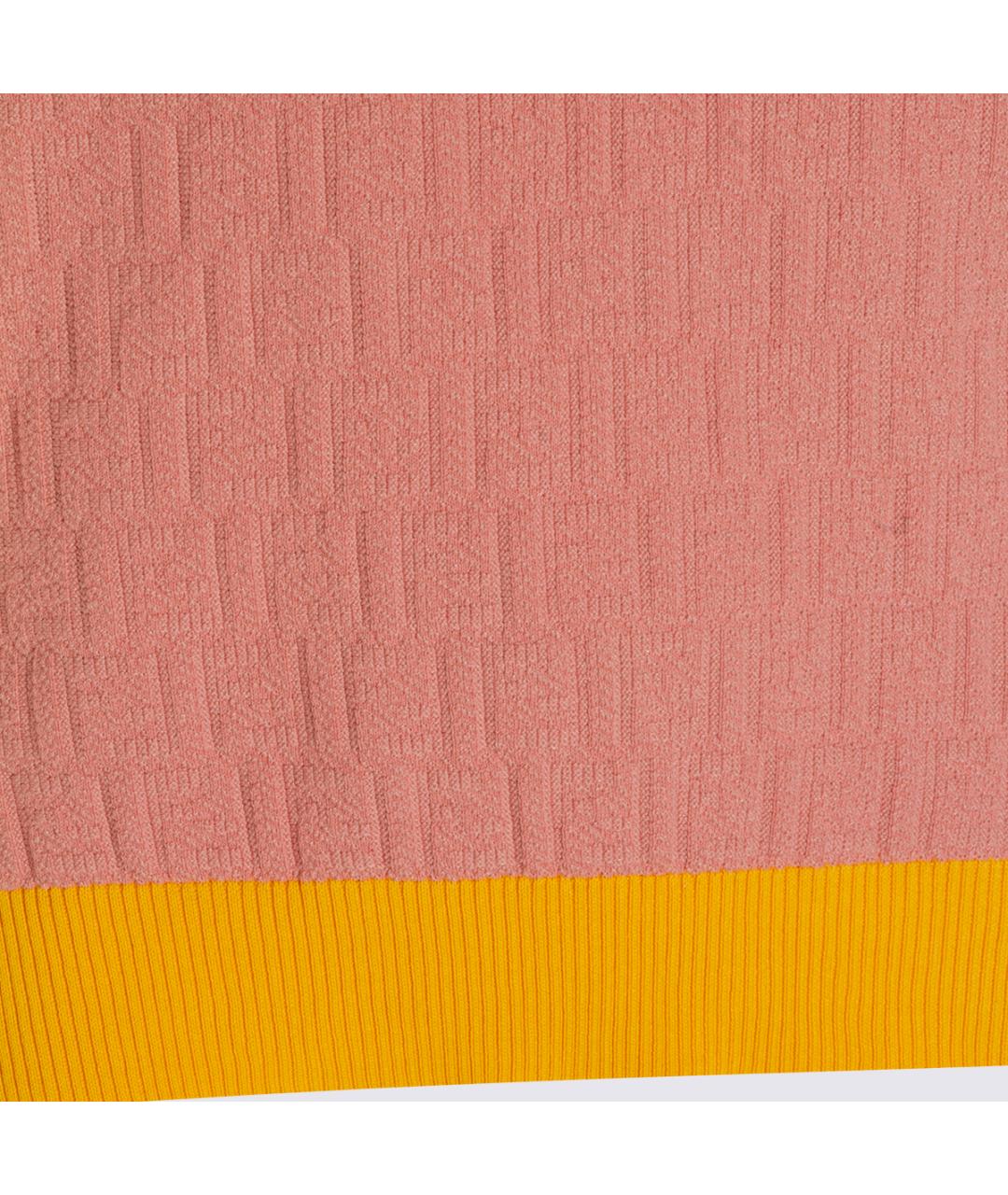 FENDI Розовый хлопковый джемпер / свитер, фото 4