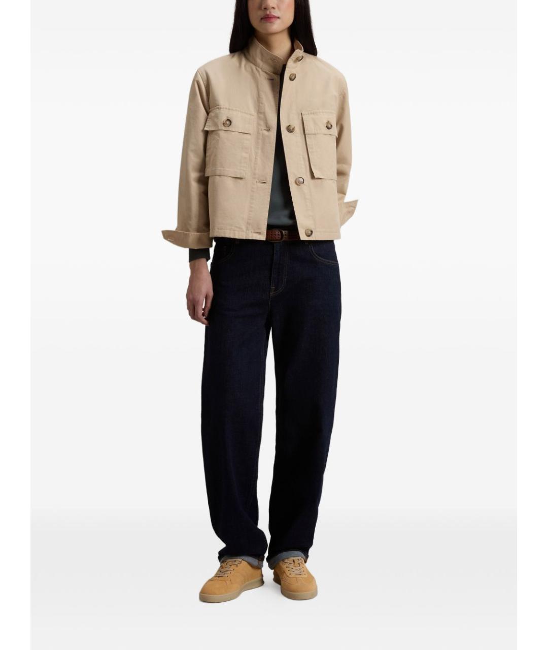 WOOLRICH Бежевая хлопковая куртка, фото 5