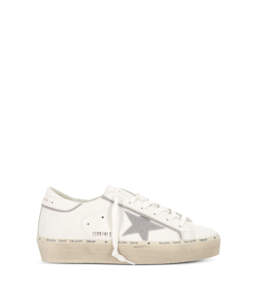 GOLDEN GOOSE Белые кожаные кеды, фото 4